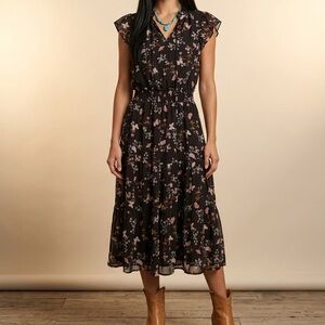 Tamara H. Black Floral Top